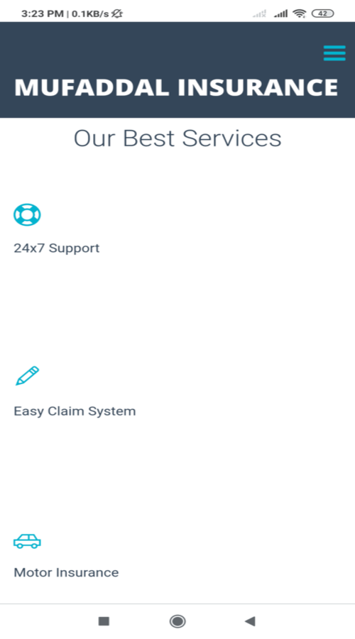 Muffadal Insurance screenshot 5